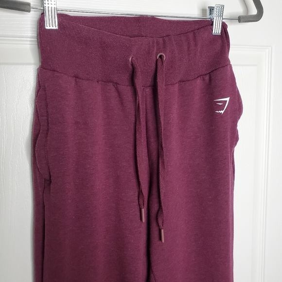 Gymshark Ark Purple High Rise Wrap Tie Cropped Sweatpants - Picture 3 of 9